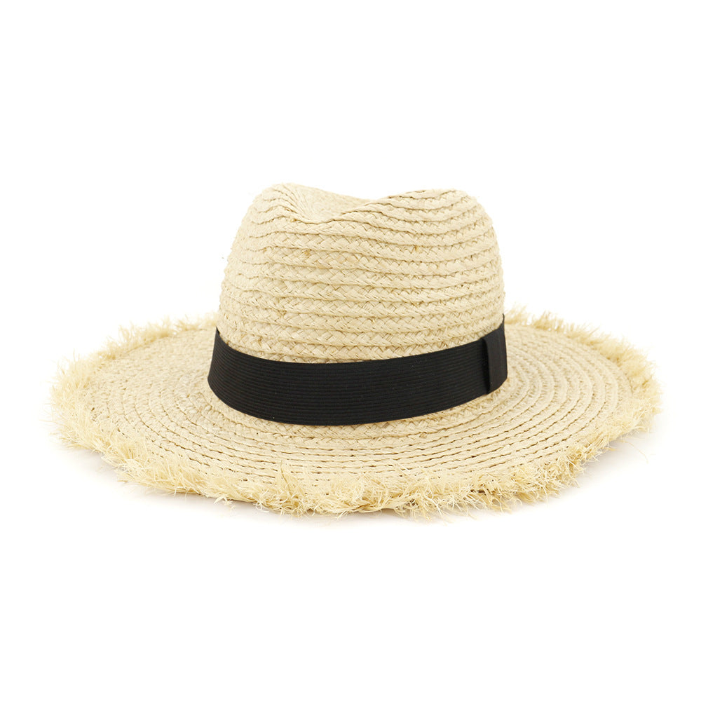 Handmade Crochet Straw Hat Sun Shade Proof Fisherman Hat, Crochet Straw HatFisherman HatHandmade HatHat Sun Shade Proof