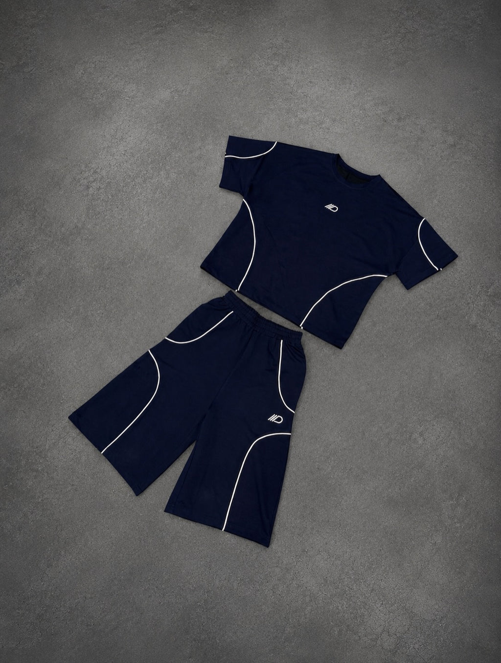 Reflective-strip Casual Set