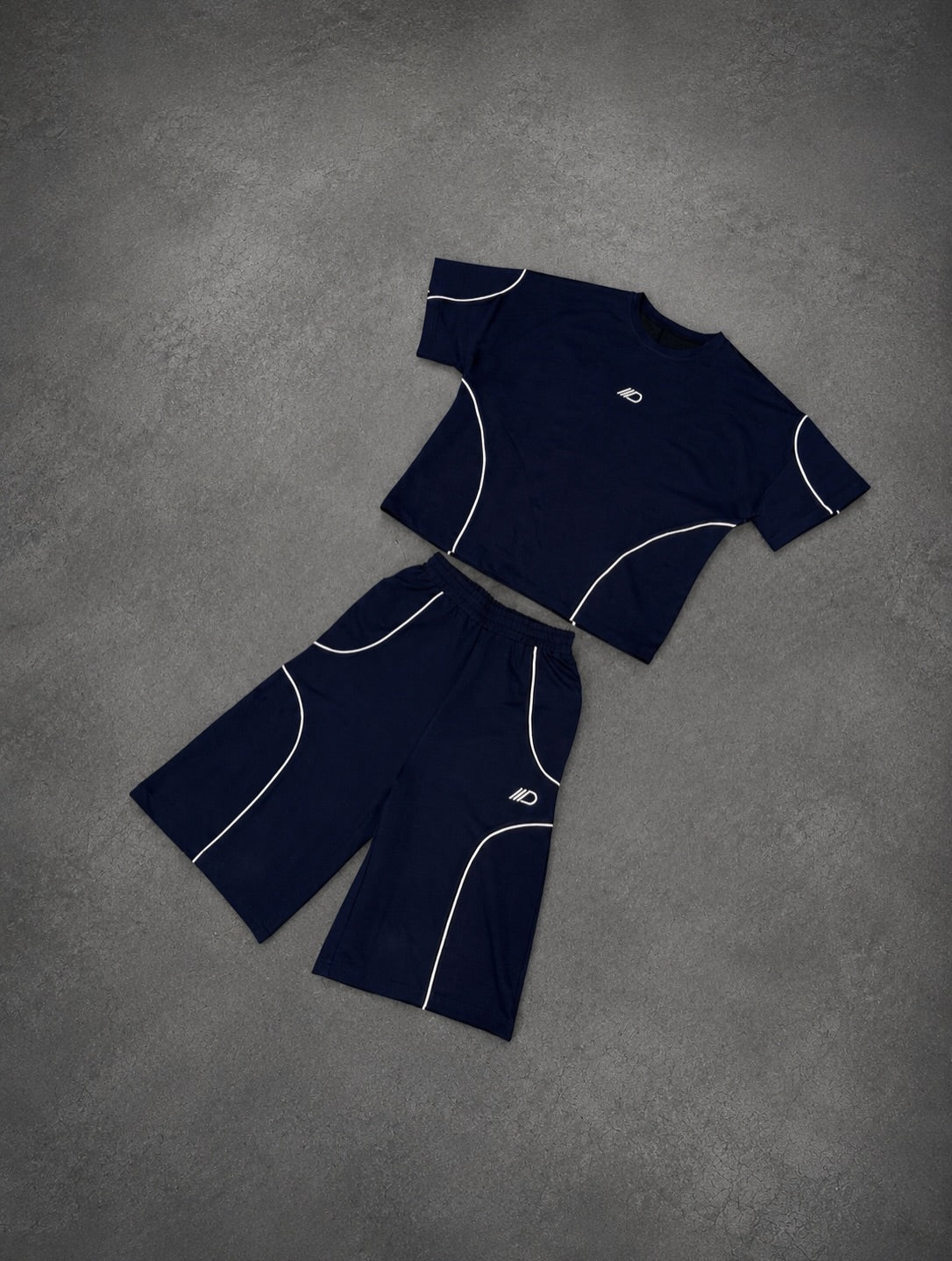 Reflective-strip Casual Set