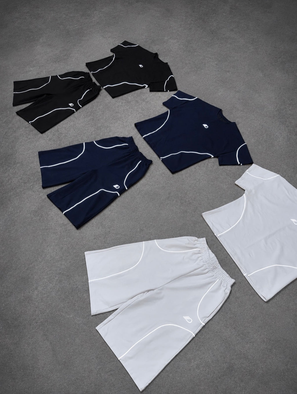 Reflective-strip Casual Set