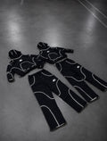 REFLECTIVE-STRIP MASK HOODIE SET