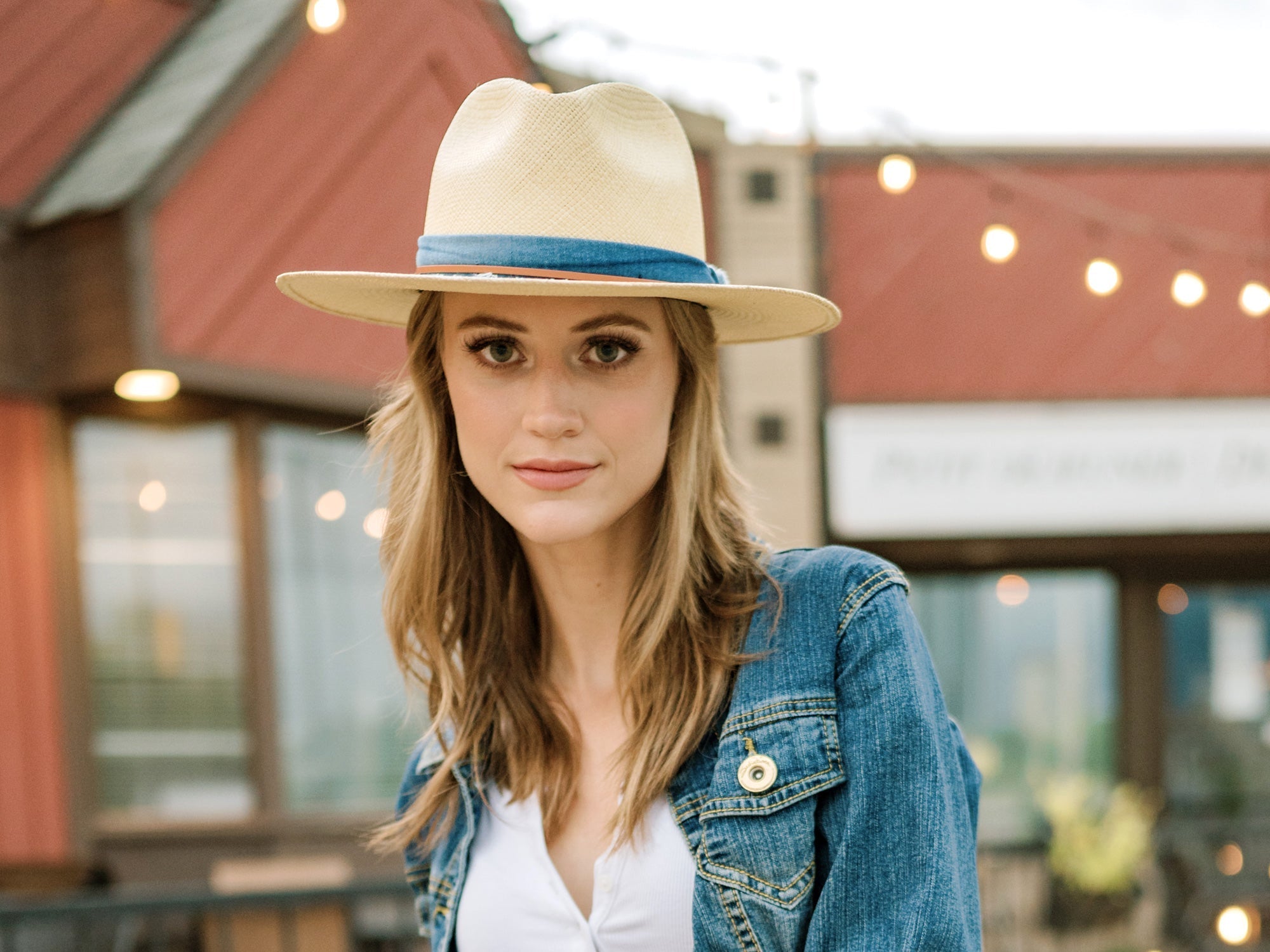 Indigo Panama Hat Straw - Handwoven