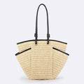 Handwoven Large Tote – Designer Beach Bag, Daily Casual Vacation Purse, Versatile Women's Accessory