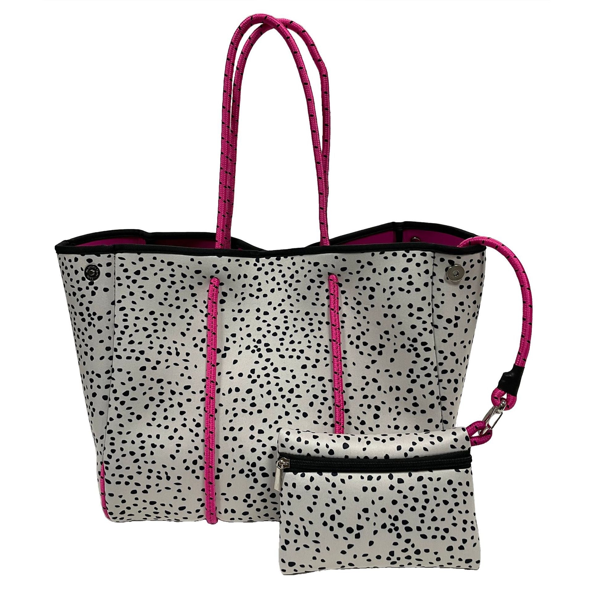 Neoprene Perforated Tote Set – Mother-Child Beach Bag, Water-Resistant Gym & Swim Duffle