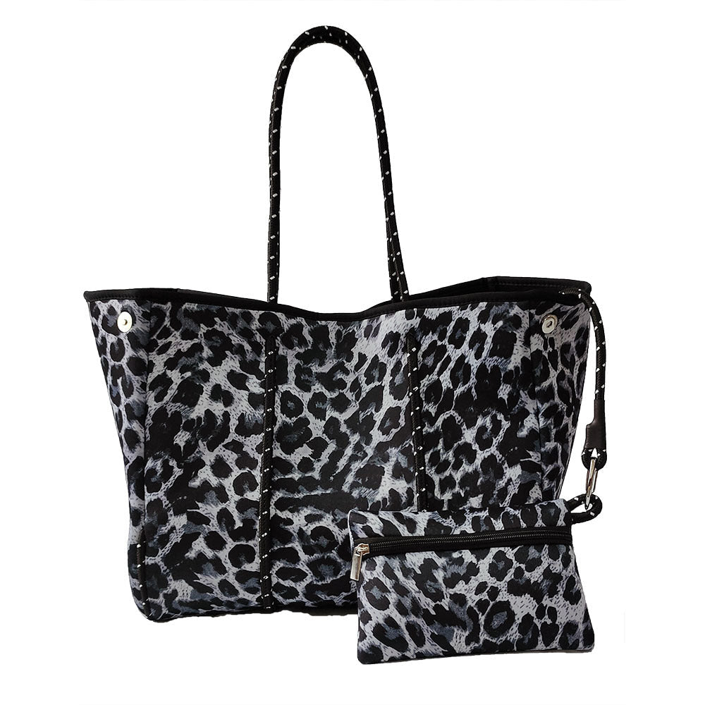 Neoprene Perforated Tote Set – Mother-Child Beach Bag, Water-Resistant Gym & Swim Duffle