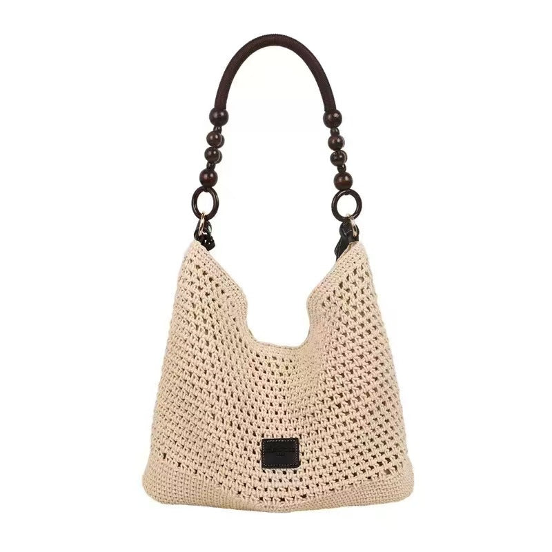Fashion Premium Tote – Large Summer Woven Straw Shoulder Bag, Convertible Crossbody Purse