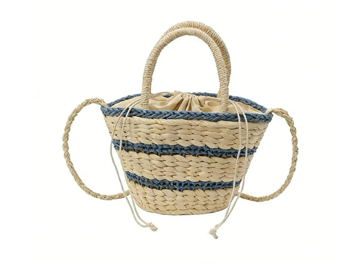 Handwoven Straw Shoulder Bag – Women's Exquisite Beach Vacation Purse, Premium Resort Tote