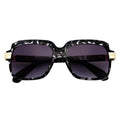 EMCEE - Retro Classic Square Sunglasses White Tortoise Lavender Fade