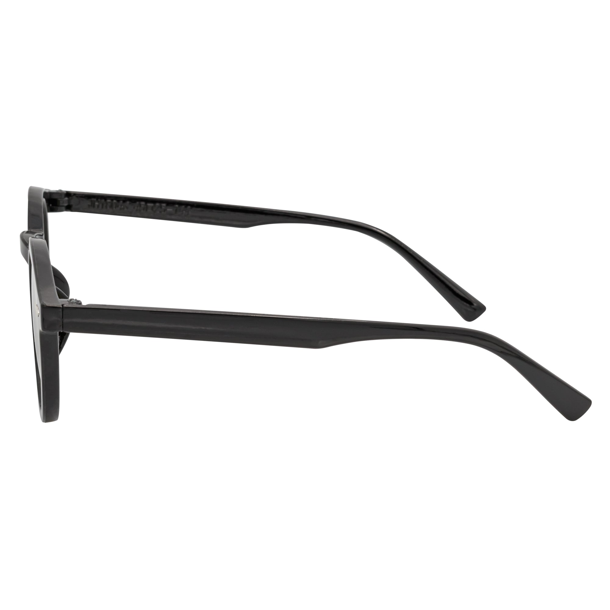 VIBES - Color Tint Retro Small Round Sunglasses Black Pink Tint